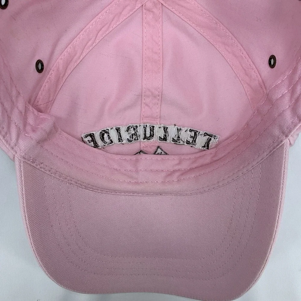 Telluride Colorado Hat Pink Adjustable Strap OSFM Baseball Cap Travel Souvenir